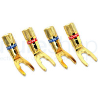 Van Den Hul DIY Screw-on Spade Plugs - Pack of 4