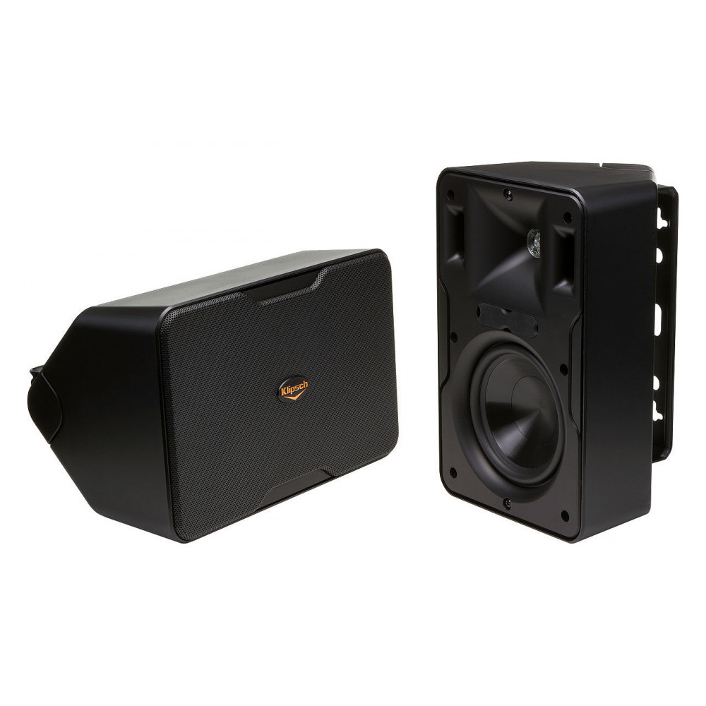 Klipsch CP-6 BLACK 5-1/4" Indoor/Outdoor  Surface Mount Speaker Pair 