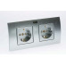 Silent Wire Wandeinbaudose 2-fach mit transparenter Blende